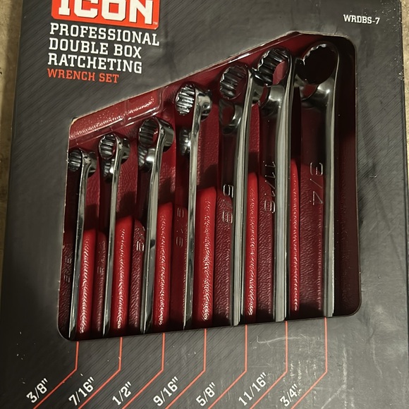 ICON PROFESSIONAL DOUBLE BOX RATCHETING WRENCH SET - Picture 9 of 12